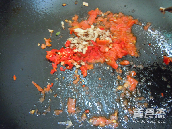 Tomato Sauce and Yam Strips recipe