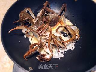 Fried Rice Cake with Hairy Crab recipe