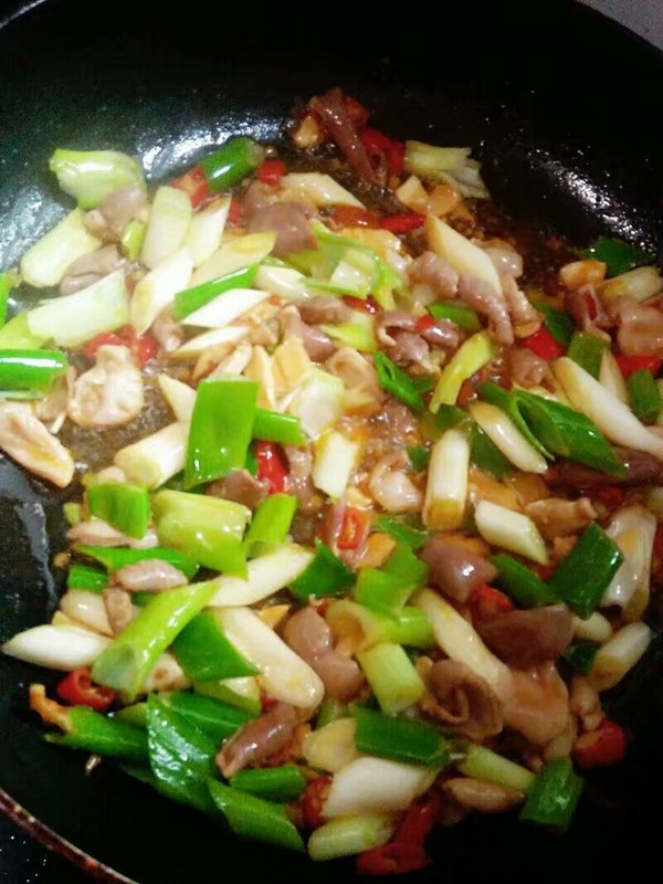Stir-fried Rabbit Belly with Green Onions recipe