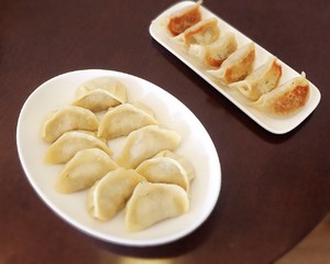 Fried Noodles and Vegetarian Dumplings recipe