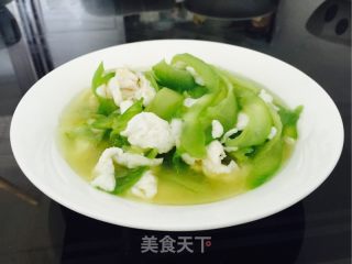 Stir-fried Bitter Gourd with Salted Egg White recipe