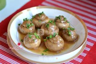 Microwave Version of Mushroom Stuffed Meat recipe