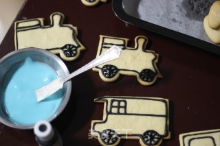 #四session Baking Contest and is Love to Eat Festival#little Train Childlike Biscuits recipe