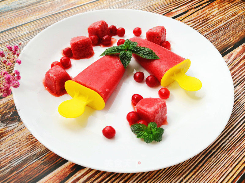 Hairy Cherry Popsicles recipe