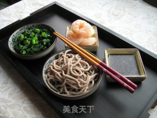 Shrimp Soba Cold Noodles recipe