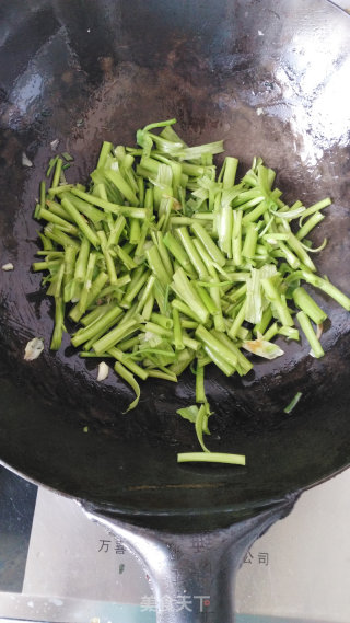 Vegetarian Stir-fry ~~~ Chopped Pepper and Spinach Stalks recipe