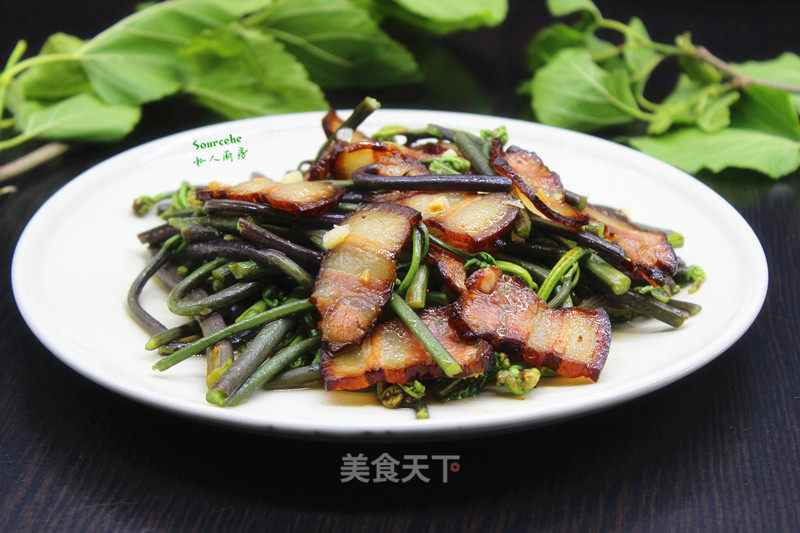 Fried Bacon with Bracken recipe