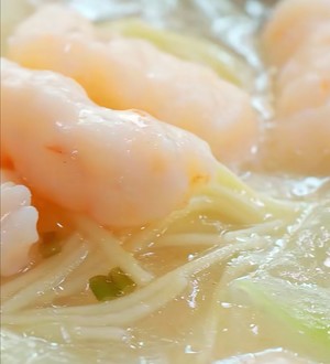 Help The Elder Daughter to Have A Nutritious Supper~shrimp Slippery Winter Melon Millet Noodles recipe