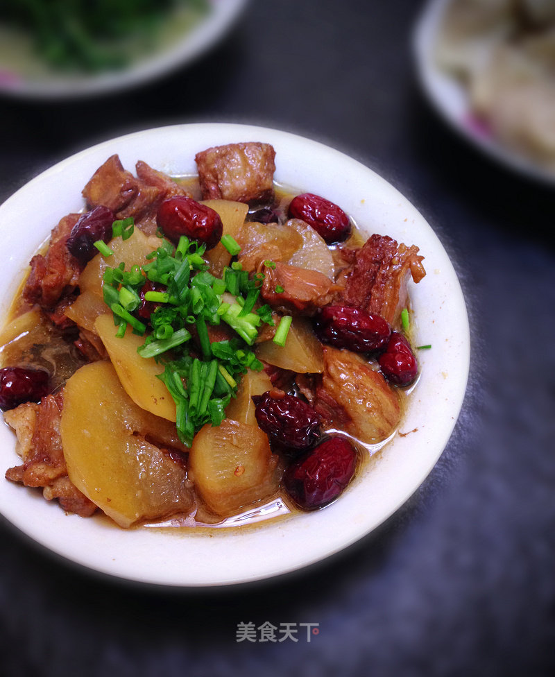 Lamb Stew with Radish in Casserole recipe