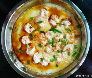 Shrimp Steamed Egg recipe