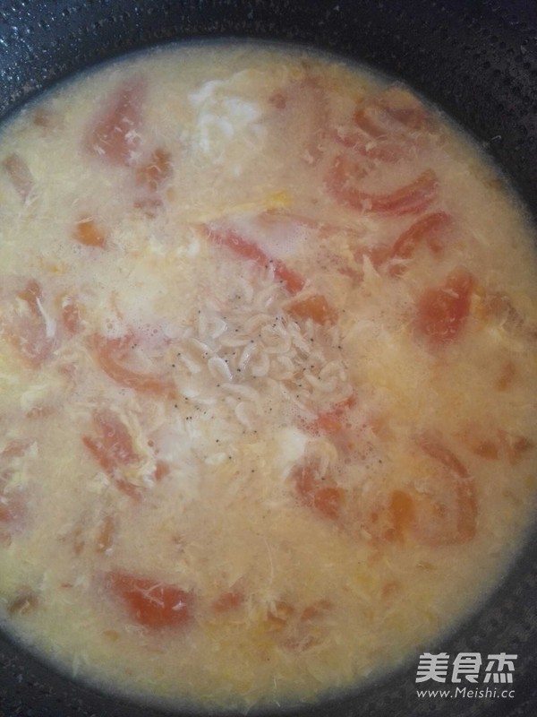 Tomato Egg Drop Soup recipe