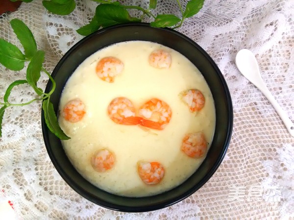 Shrimp Steamed Egg recipe