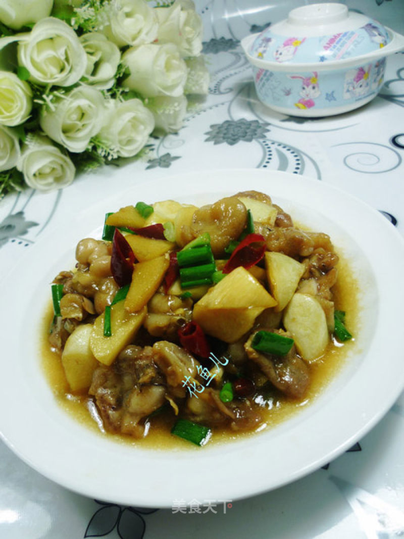 Stir-fried Bullfrog with Zizania recipe