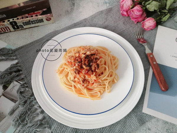 Spaghetti with Hot Sauce recipe
