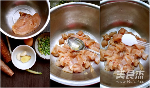 Fried Chicken with Yam recipe