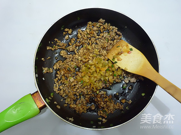 Steamed Tofu with Mustard and Minced Pork recipe