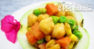 Chickpea Salad with Sesame Sauce recipe