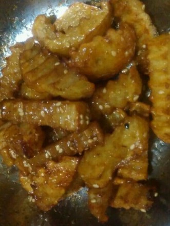 Fried Potatoes with Cold Dressing recipe