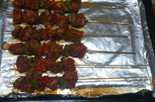 Stay Away from Black Charcoal-healthy Barbecue Ribs Skewers (oven Version) recipe