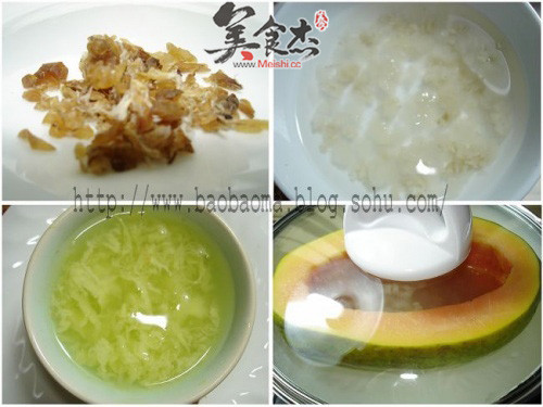 Stewed Hashima with Papaya recipe