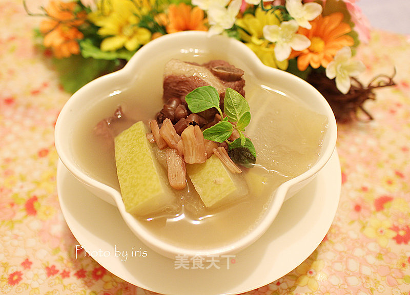 Winter Melon, Red Bean and Pork Rib Soup recipe