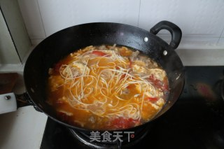 [breakfast at My House] Tomato Crispy Meat and Egg Noodles recipe