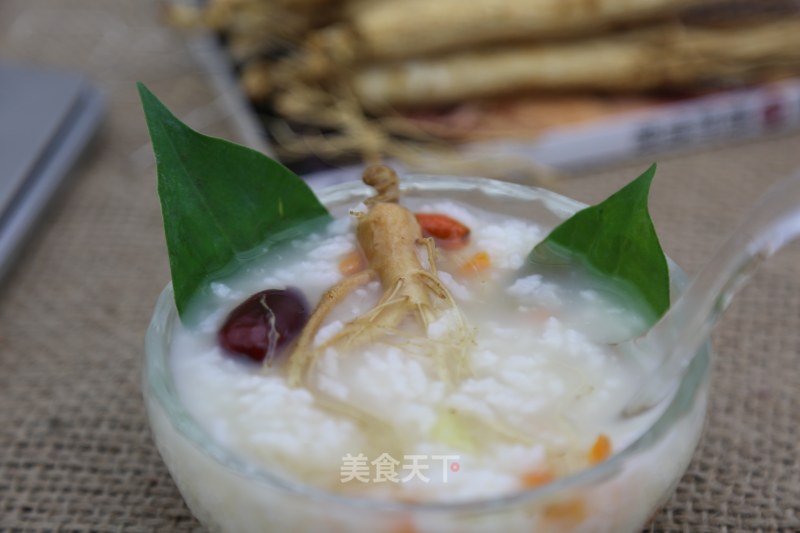 Nutritious Porridge with Fresh Ginseng and Wolfberry, Everyone Can Eat Ginseng Porridge Often Eaten to Improve Immunity