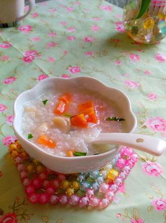 Carrot Scallop Congee recipe