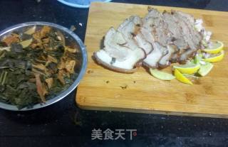 Dried Vegetables Steamed Fried Pork recipe