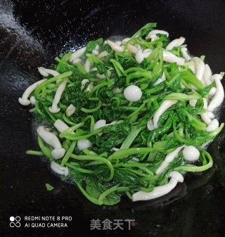 Grilled White Jade Mushroom with Small Vegetables recipe
