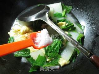 Spinach Egg Boiled Winter Melon recipe