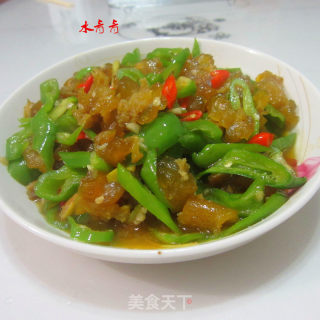 Fried Beef Tendon with Chili recipe