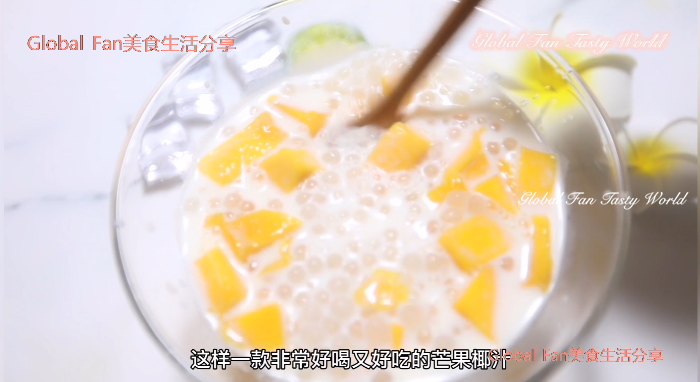 Tropical | Mango Coconut Sago recipe