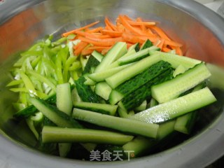 Pickled Cucumber Strips recipe