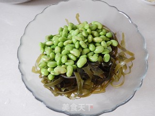 Edamame Mixed with Kelp Shreds recipe