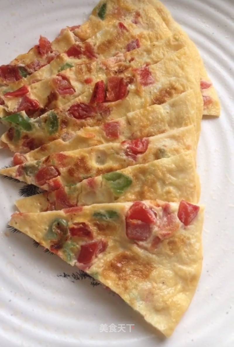 Tomato and Green Pepper Omelette recipe