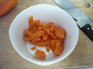 Papaya and Purple Potato Mashed recipe