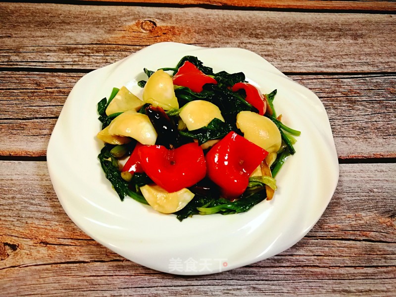 Stir-fried Spinach with Egg White recipe