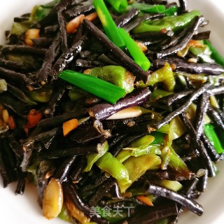 Fried Purple Beans recipe