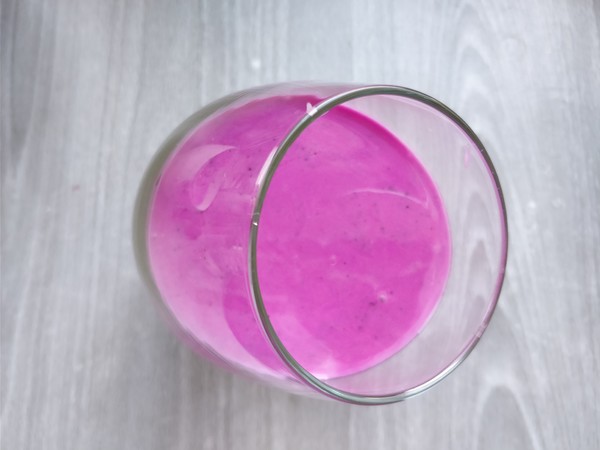 Gradient Color Juice Yogurt Cup recipe