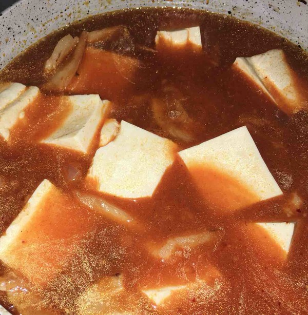 Korean Kimchi Tofu Soup recipe