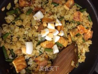 Curry Salmon Fried Rice recipe