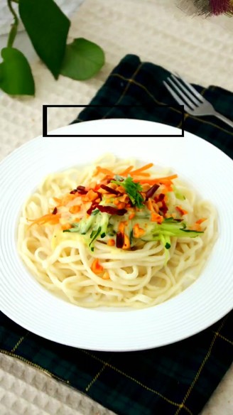Cold Noodles with Mustard Salad Dressing