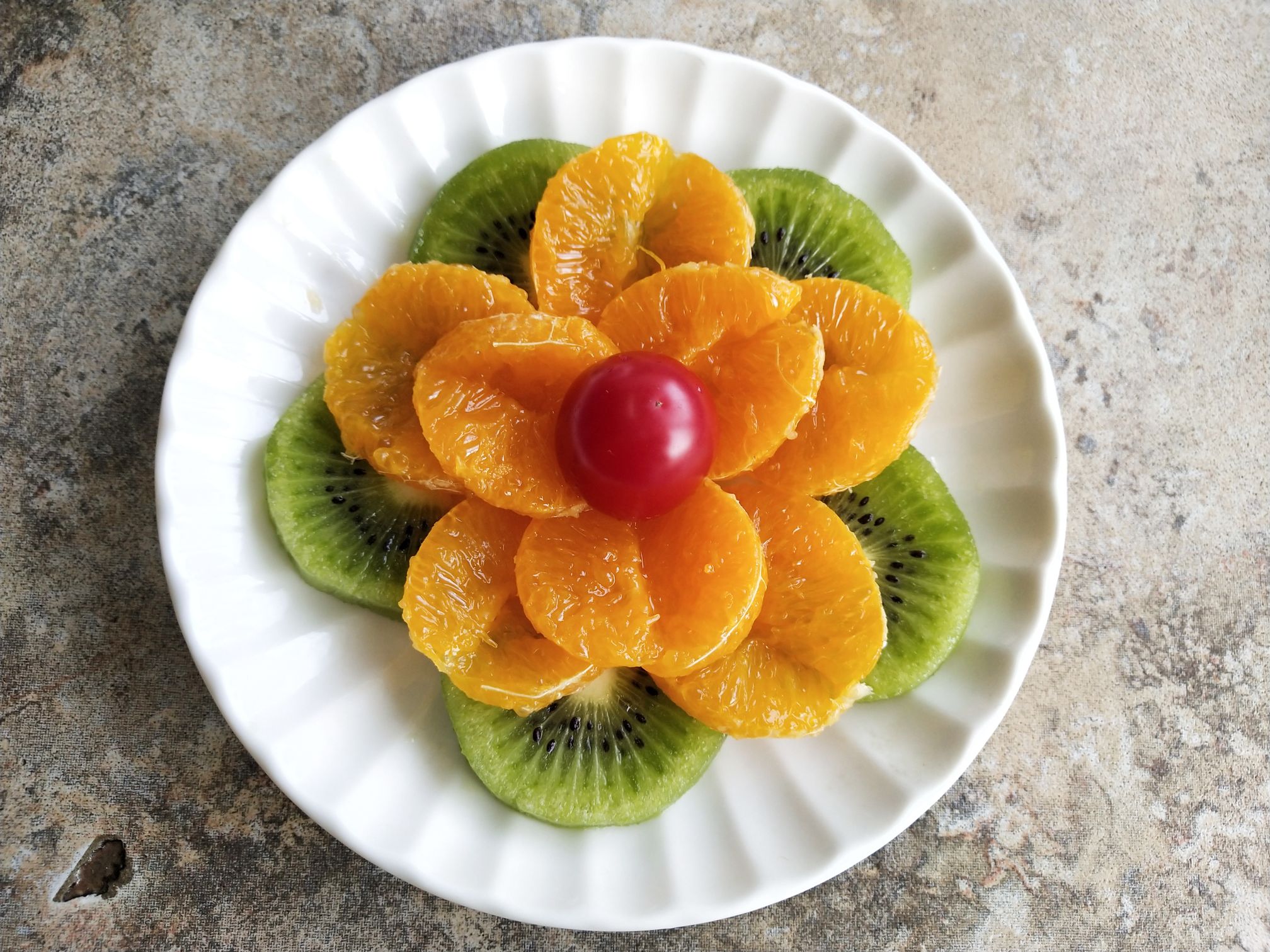 Fruit and Flower Platter recipe