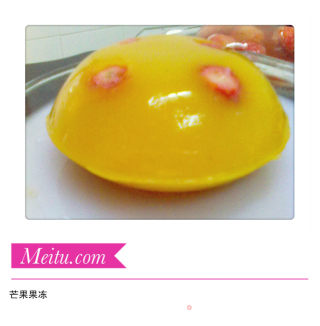 Combination of Three-color Jelly [mango Jelly, Strawberry Jelly, Coconut Jelly] recipe