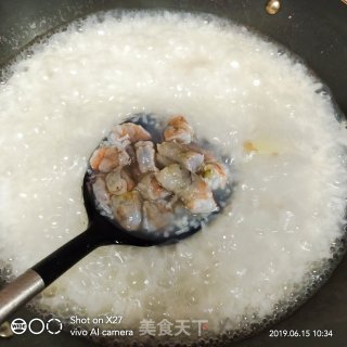 Shrimp Porridge with Convolvulus recipe