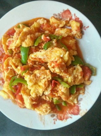 Scrambled Eggs with Hot Peppers recipe