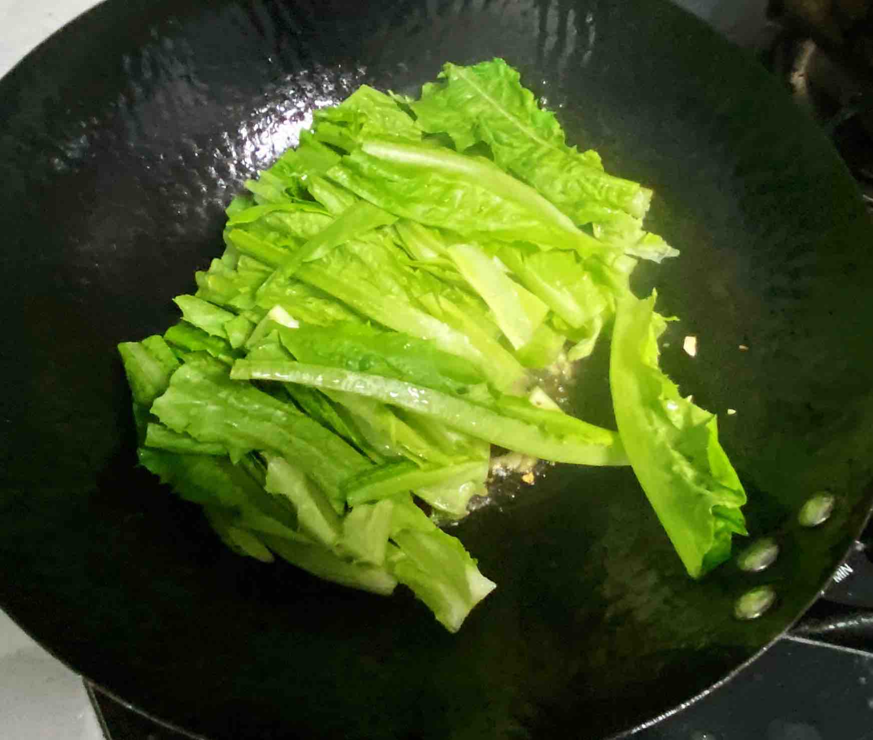 [recipe for Pregnant Women] Lettuce with Tempeh and Dace in Oil, Fresh and Fragrant, recipe