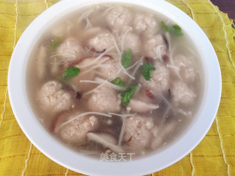 Mushroom Meatball Soup recipe