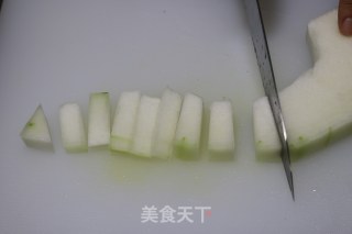 Winter Melon, Golden Hook and Shrimp Rice Soup for Clearing Fire and Dampness, Reducing Swelling and Reducing Fat recipe